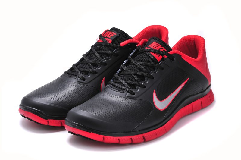 Hot Nike Free4.0 Men Shoes White/Black/Red